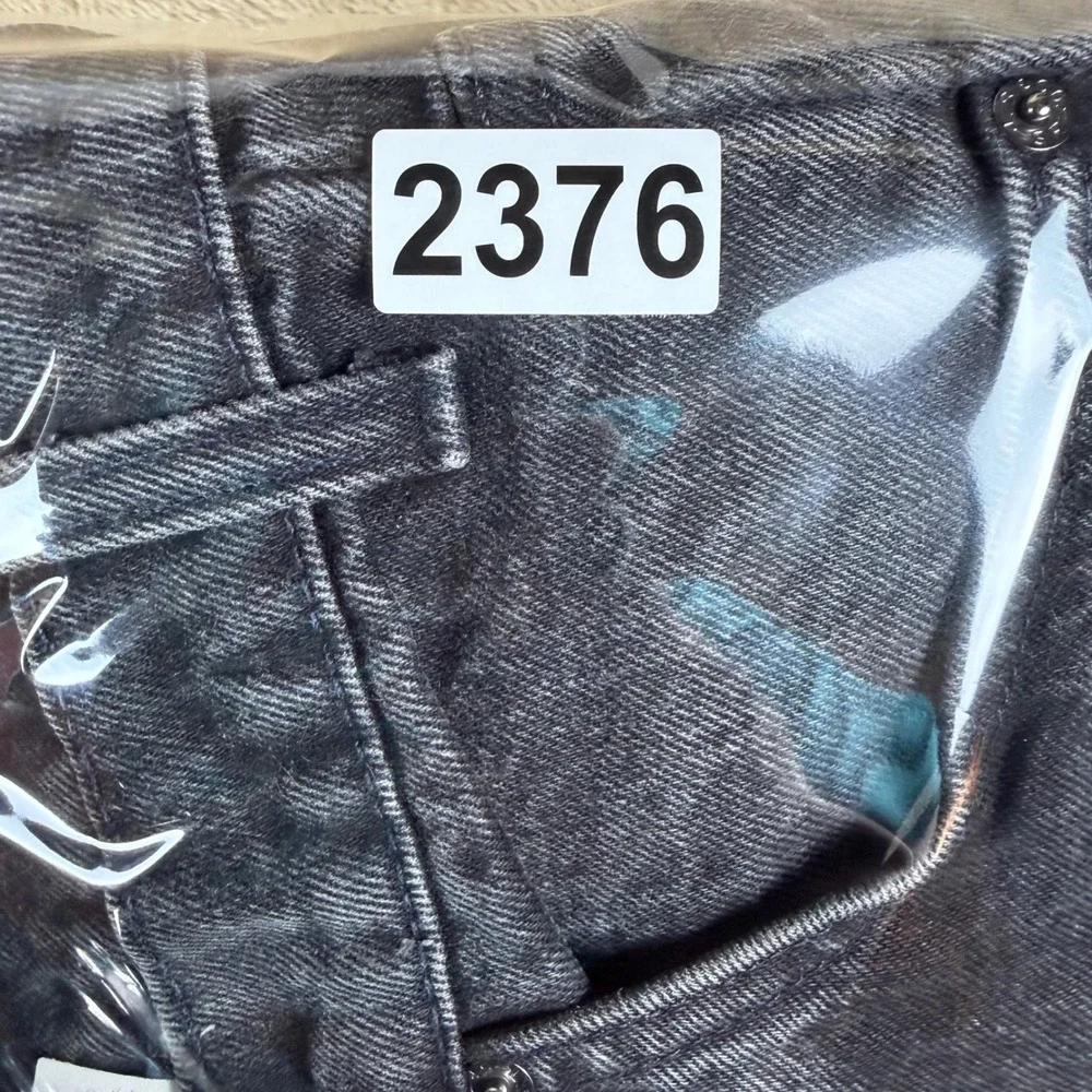 Vintage Levis 505 Orange Tab Mens 36x30 Faded Black Straight Leg Jeans USA Made